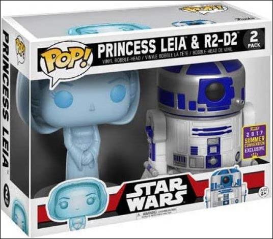 POP! Star Wars Multi-Packs figure nn8-B Princess Leia & R2-D2 2 Pack Summer Convention