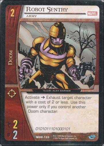 Marvel Origins: VS System (Base Set) card MOR-120-B Robot Sentry