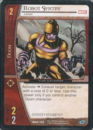 Marvel Origins: VS System (Base Set) card MOR-120-B Robot Sentry