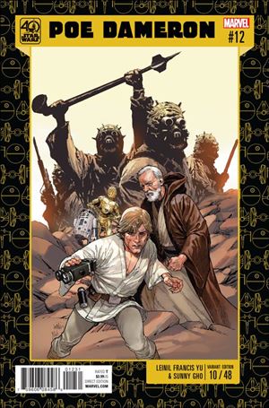 Poe Dameron issue 12-C Leinil Francis Yu Star Wars 40th Anniversary Cover