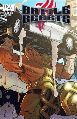 Battle Beasts (2012) issue 1-E Valerio Schiti Luke's Toy Store Cover 1/800
