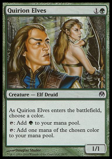 Magic the Gathering: Duel Decks: Phyrexia vs. the Coalition (Base Set) card 39 Quirion Elves