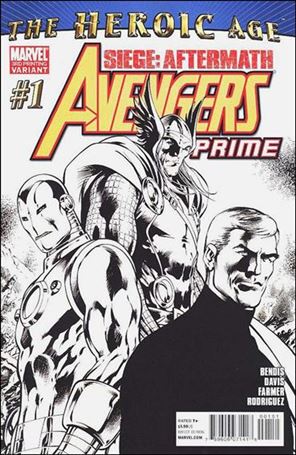 Avengers Prime issue 1-D Alan Davis Black and White Cover (3rd Printing)