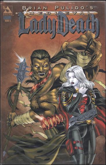 Brian Pulido's Medieval Lady Death issue 5-F Platinum Foil Cover Polybagged with COA 1/850