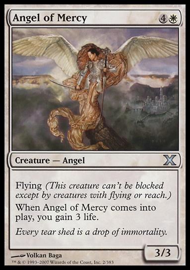 Magic the Gathering: 10th Edition (Base Set) card 2 Angel of Mercy