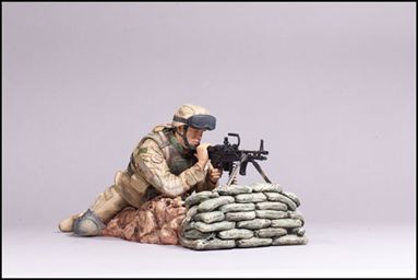 McFarlane Military (Series 3) figure 3 Army M60 Machine Gunner