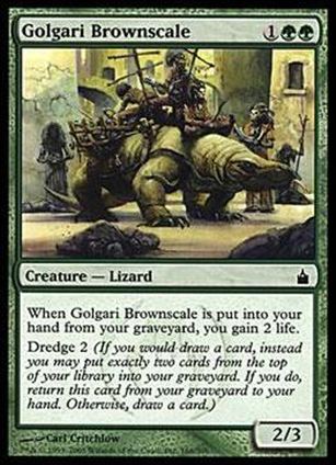 Magic the Gathering: Ravnica (Base Set)  card 166 Golgari Brownscale