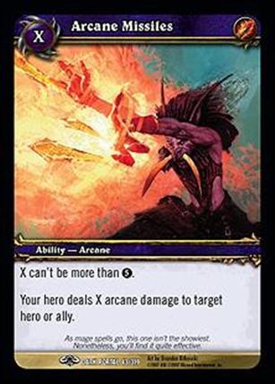 World of Warcraft: Through the Dark Portal (Base Set) card 43 Arcane Missiles