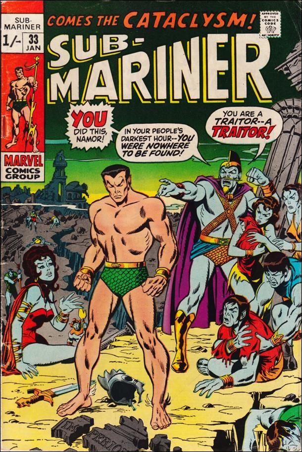 Sub-Mariner (1968) issue 33-B UK Price Cover