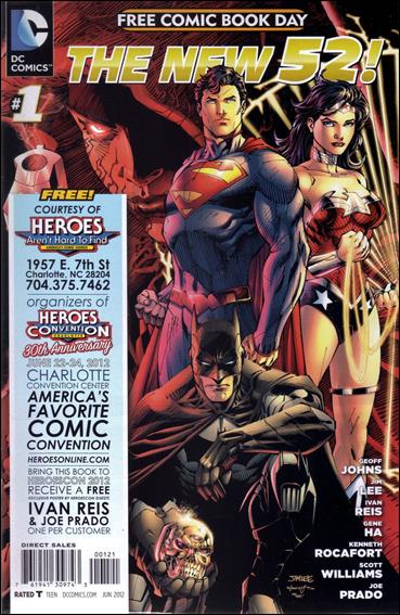 DC Comics - The New 52 FCBD Special Edition issue 1-D Heroes Aren't Hard To Find / HeroesCon Cover