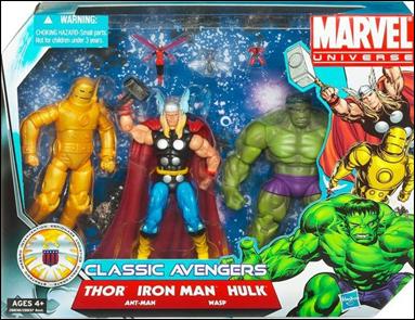 Marvel Universe (3-Packs) figure 4 Classic Avengers 3-Pack