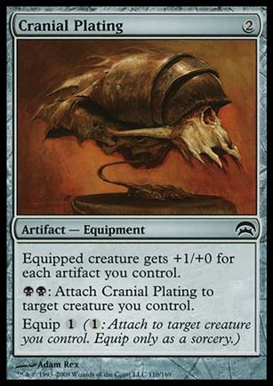 Magic the Gathering: Planechase (Base Set) card 110 Cranial Plating