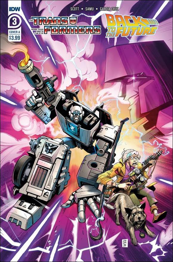 Transformers/Back to the Future issue 3 Juan Samu Cover