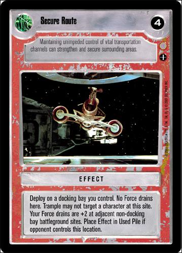 Star Wars: Coruscant Limited (Base Set) card 135 Secure Route