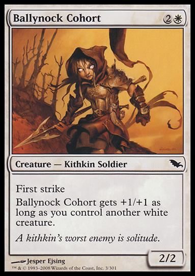Magic the Gathering: Shadowmoor (Base Set) card 3 Ballynock Cohort