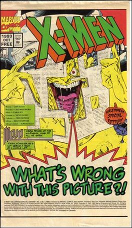 X-Men: Halloween Special Editon issue 1 Newspaper