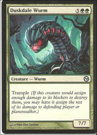 Magic the Gathering: Duels of the Planeswalkers (Base Set) card 58 Duskdale Wurm