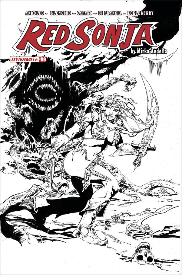 Red Sonja (2021) issue 9-H Roberto Castro 1:7 Black & White Cover
