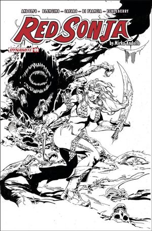 Red Sonja (2021) issue 9-H Roberto Castro 1:7 Black & White Cover