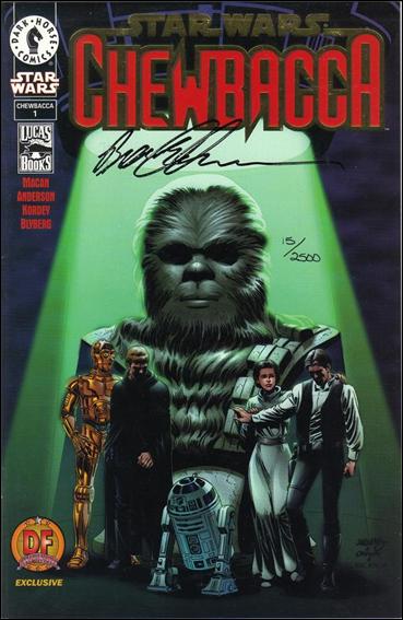 Star Wars: Chewbacca issue 1-D DF Gold Foil Cover (Signed by B. Anderson) 1/2500