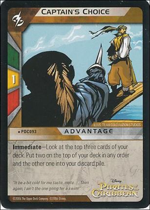 Pirates of the Caribbean - Dead Man's Chest (Base Set) card PDC093 Captain's Choice