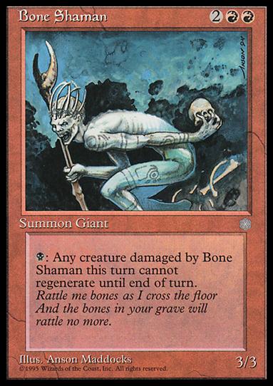 Magic the Gathering: Ice Age (Base Set) card 176 Bone Shaman