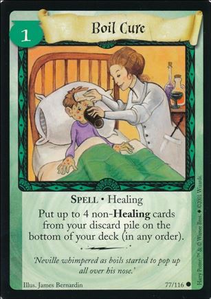 Harry Potter (Base Set) card 77 Boil Cure