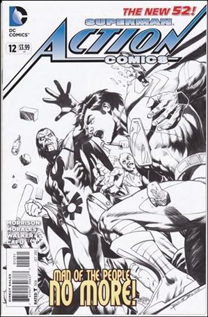 Action Comics (2011) issue 12-E Rags Morales 1:100 Sketch Cover
