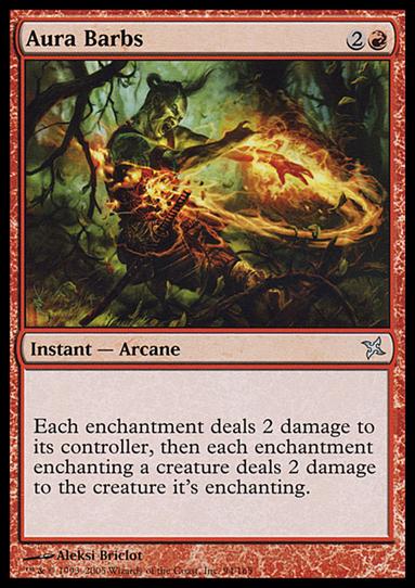 Magic the Gathering: Betrayers of Kamigawa (Base Set) card 94 Aura Barbs