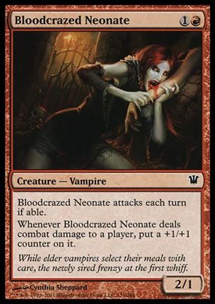 Magic the Gathering: Innistrad (Base Set) card 131 Bloodcrazed Neonate