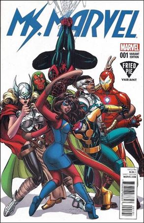 Ms. Marvel (2016) issue 1-F Polybagged Joyce Chin Fried Pie Cover