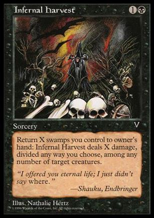 Magic the Gathering: Visions (Base Set) card 62 Infernal Harvest