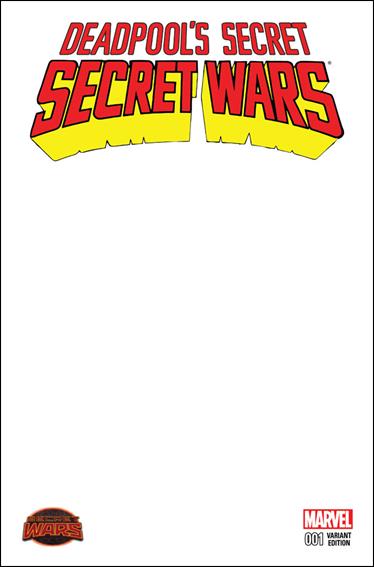 Deadpool's Secret Secret Wars issue 1-F Blank/Sketch Cover