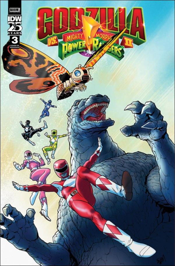 Godzilla vs the Mighty Morphin Power Rangers II issue 3-C Adam Gorham 1:10 Cover