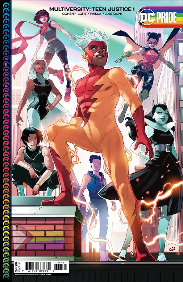 Multiversity: Teen Justice issue 1-C Stephen Byrne Pride Month Cardstock Cover