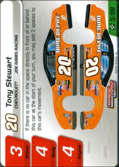 NASCAR Race Day 2006 Series 1 (Base Set) card 3.1 Tony Stewart