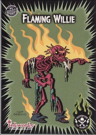 Simpsons Mania! (Base Set) card 37 Flaming Willie