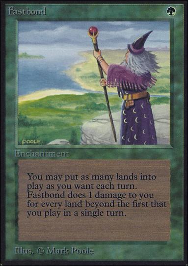 Magic the Gathering: Limited Edition Alpha (Base Set) card 192 Fastbond