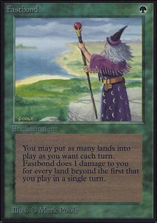 Magic the Gathering: Limited Edition Alpha (Base Set) card 192 Fastbond