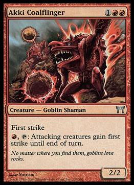 Magic the Gathering: Champions of Kamigawa (Base Set) card 152 Akki Coalflinger