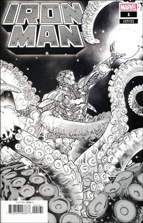 Iron Man (2020) issue 1-L R.B. Silva Party Sketch Cover 1:Store