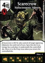 DC Comics Dice Masters World's Finest card 127-B Scarecrow: Hallucinogenic Vapors (Foil)