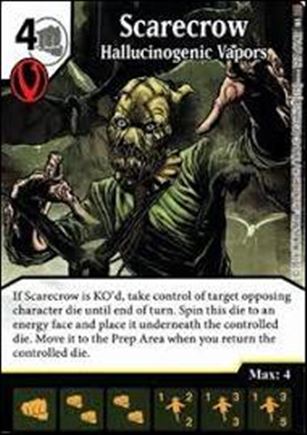 DC Comics Dice Masters World's Finest card 127-B Scarecrow: Hallucinogenic Vapors (Foil)