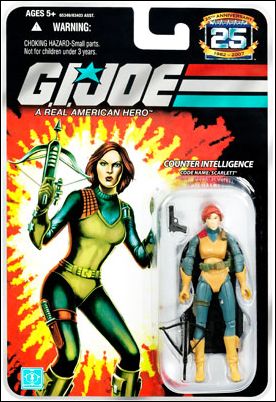 G.I. Joe 25th Anniversary Basic 3 3/4" Action Figures figure 38 Scarlett (Counter Intelligence)