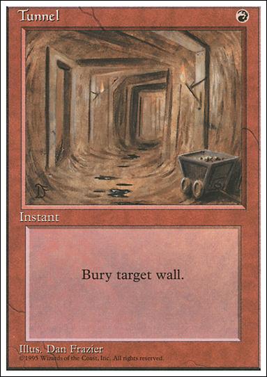 Magic the Gathering: 4th Edition (Base Set) card 227 Tunnel