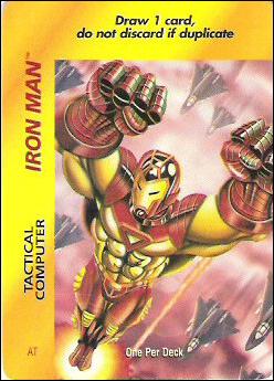 Marvel OverPower (Base Set) card nn129 Iron Man: Tactical Computer