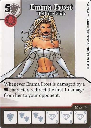Marvel Dice Masters Uncanny X-Men  card 123 Emma Frost: Hellfire Club
