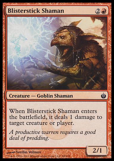 Magic the Gathering: Mirrodin Besieged (Base Set) card 58 Blisterstick Shaman