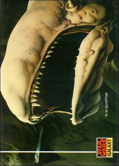 Star Wars Galaxy: Series 1 (Base Set) card 24 A Space Slug