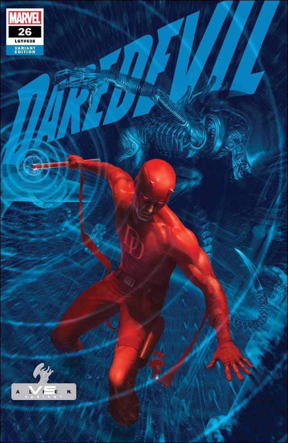 Daredevil (2019) issue 26-C Rahzzah Marvel vs Alien Cover